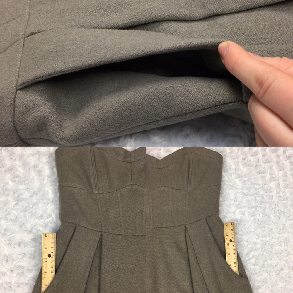 Sleeveless Strapless Pleated Dress w 2 pockets.‎ - Picture 7 of 8